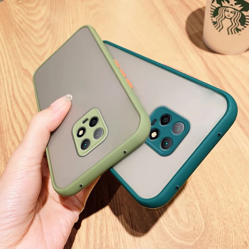 Durable Cover Matte Translucent Shockproof Phone Case For Xiaomi Redmi Note 9 Pro 9s 10 10S 9A 9C Nfc Note 8 Pro Skin Feel Case