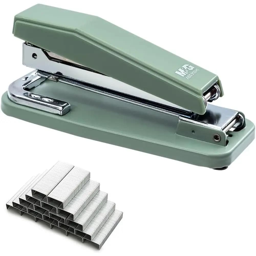 180° Rotating Swing-Arm Stapler for 50-Sheet Capacity, Ideal for Binding Documents or Booklets, Durable and Versatile for Office