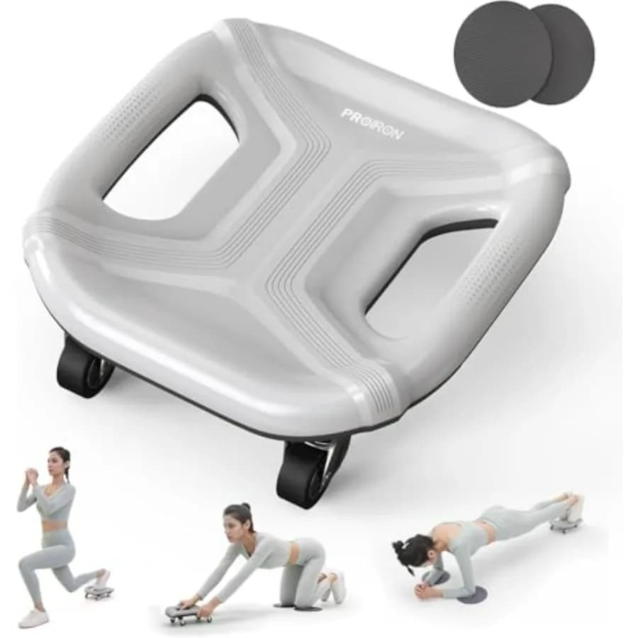 Ab Roller with Knee Pads for Abs Workout, Multifunctional Ab Roller Wheel for Abs Workout, Abdominal Roller with Knee Pads, Abd