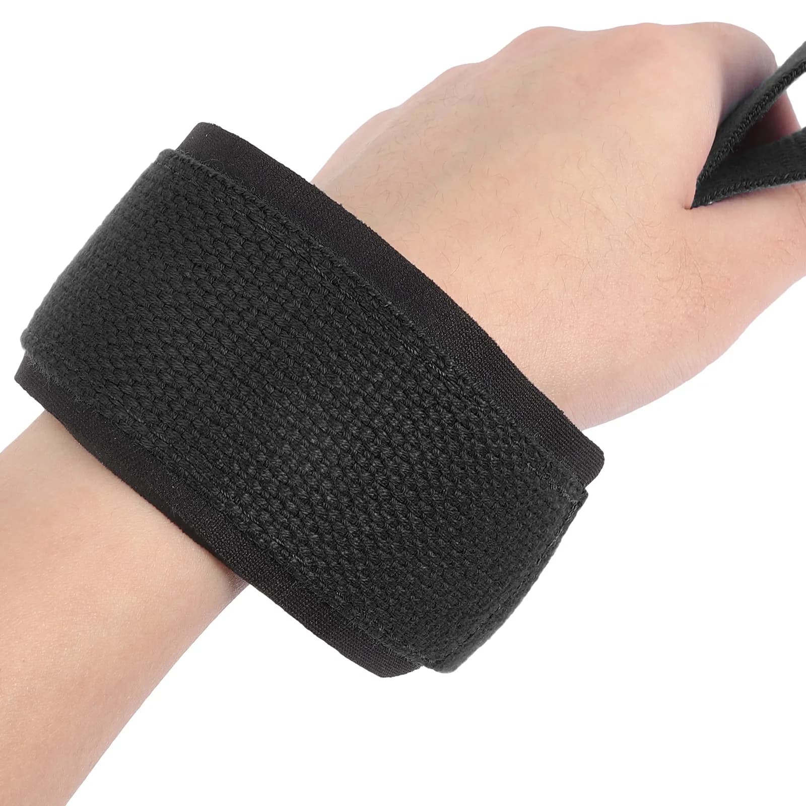 1 paio di supporti antiscivolo per il polso, ideali per deadlift, sollevamento pesi, allenamento della forza, fitness, protezione del polso e impugnatura per allenamento.