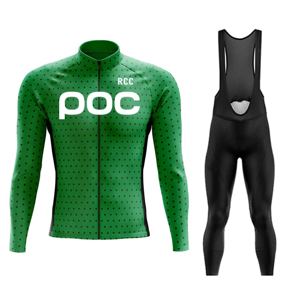 Completo da Ciclismo su Strada POC 2026 per Uomo, Maglia a Maniche Lunghe, Set Sportivo ad Asciugatura Rapida