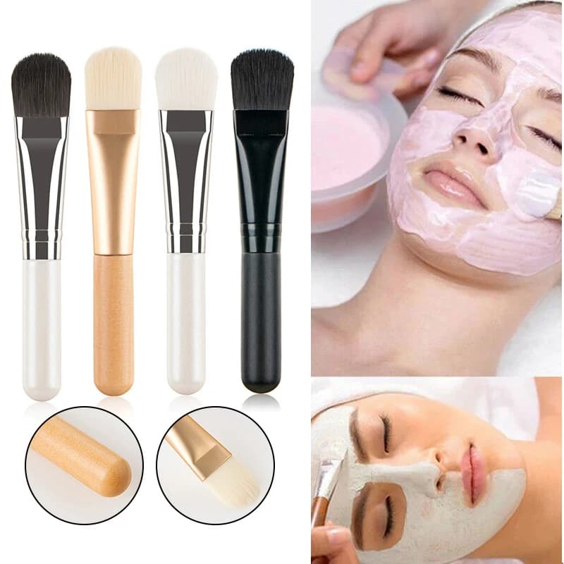 Pennello per maschera facciale capelli morbidi piatti pulizia del viso cura della pelle frullatore applicatore per fondotinta pennello correttore strumento per il trucco di bellezza