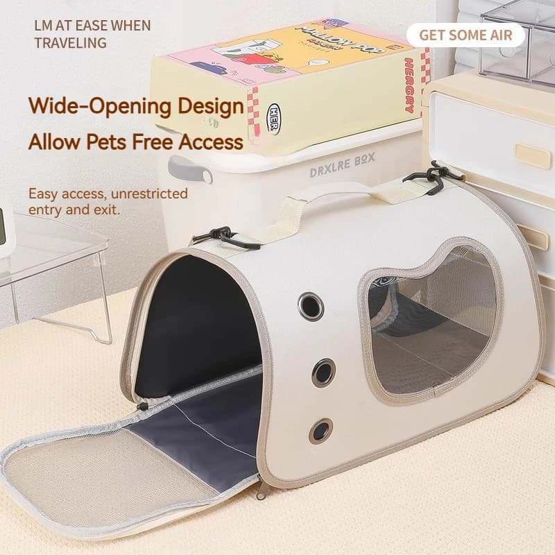 Handheld Cat Carrier Breathable Portable Pet Bag Large Space Outdoor Travel Kitten Backpack Carrier For Small Dogs Cats