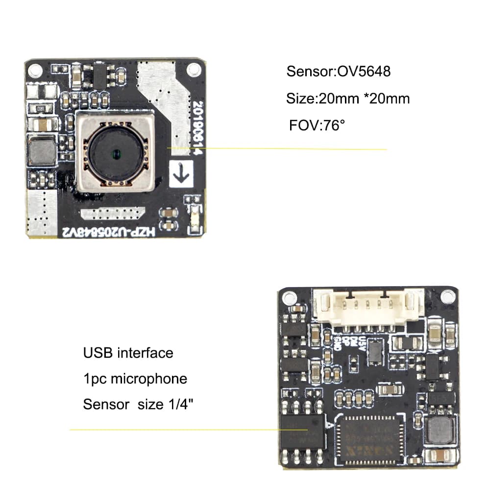 USB Camera Module 5MP OV5640 Esp32 UVC Cmos, Camera Module for Raspberry Pi V2 V3