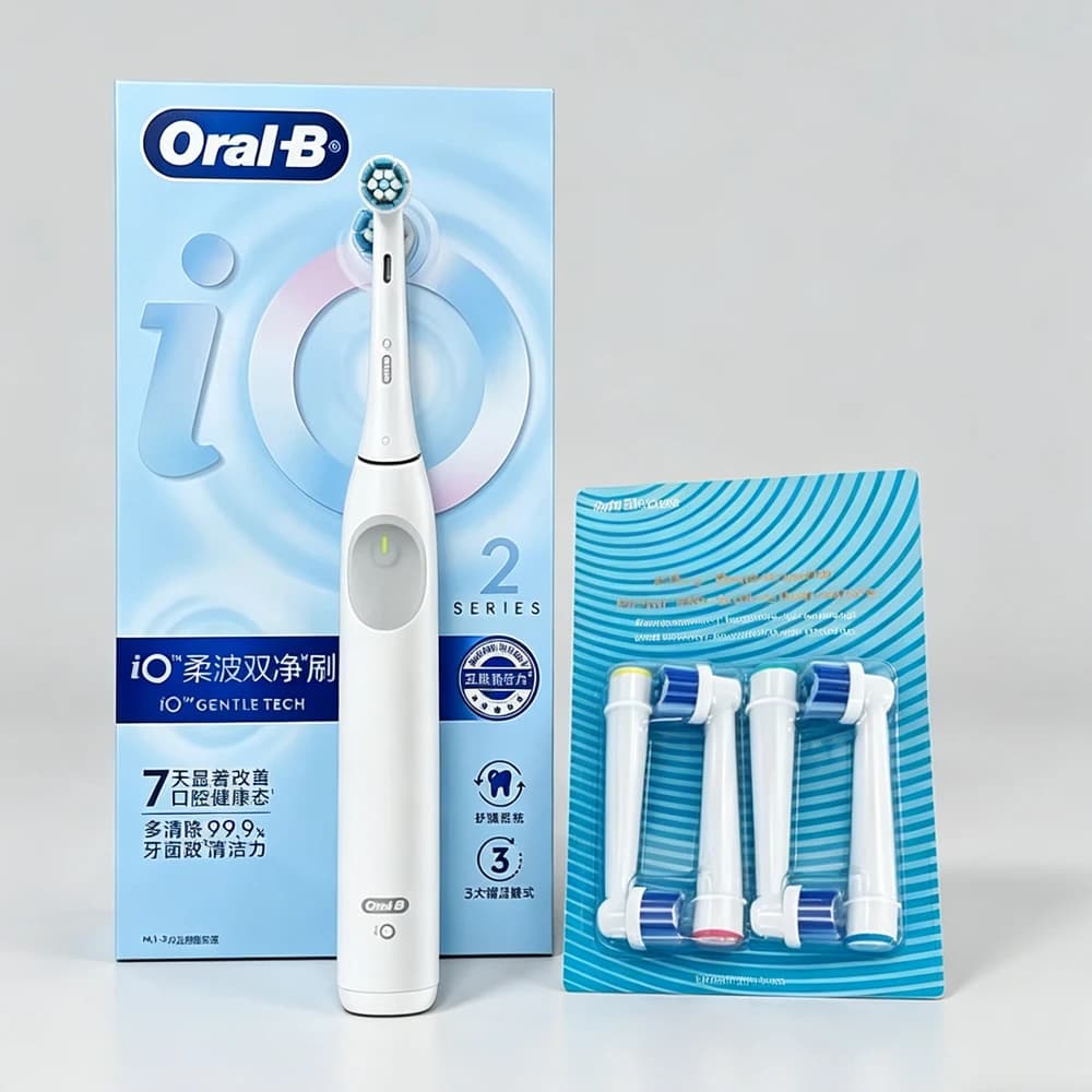 Spazzolino elettrico Oral B io2 ricaricabile, impermeabile, con timer rotante intelligente, spazzolino elettronico per adulti
