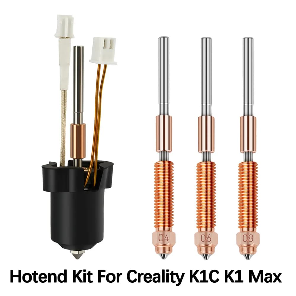 Hotend Update For Creality K1 SE K1C K1 Max Ender 3 V3 Kit Heat Block Stainless Steel Tempered Angle Quick Intake Printing Head
