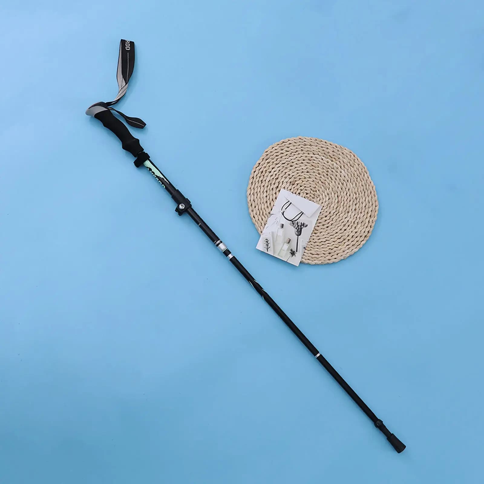 Ultra-Legger Trekking Sticks in Aluminium Alloy, Foldable and Compact, Reinforced with High Strength Carbon Fiber, Woven Resistant