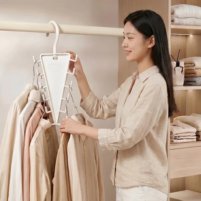 5pcs Space Saving Multi-Hole Clothes Hanger Clothes Hanger Organizer Magic Hangers Drying Racks Scarf Clothes Storage Hooks