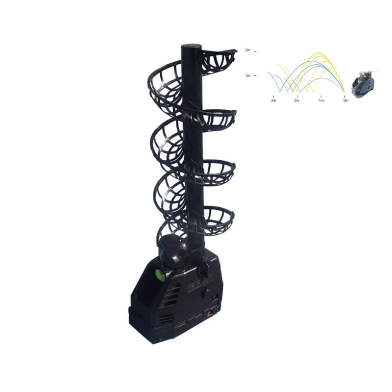 Insegnamento portatile per lanciare palline da tennis Macchina per l'alimentazione delle palline per allenatore Pratica di racchette per altalena singola self-service