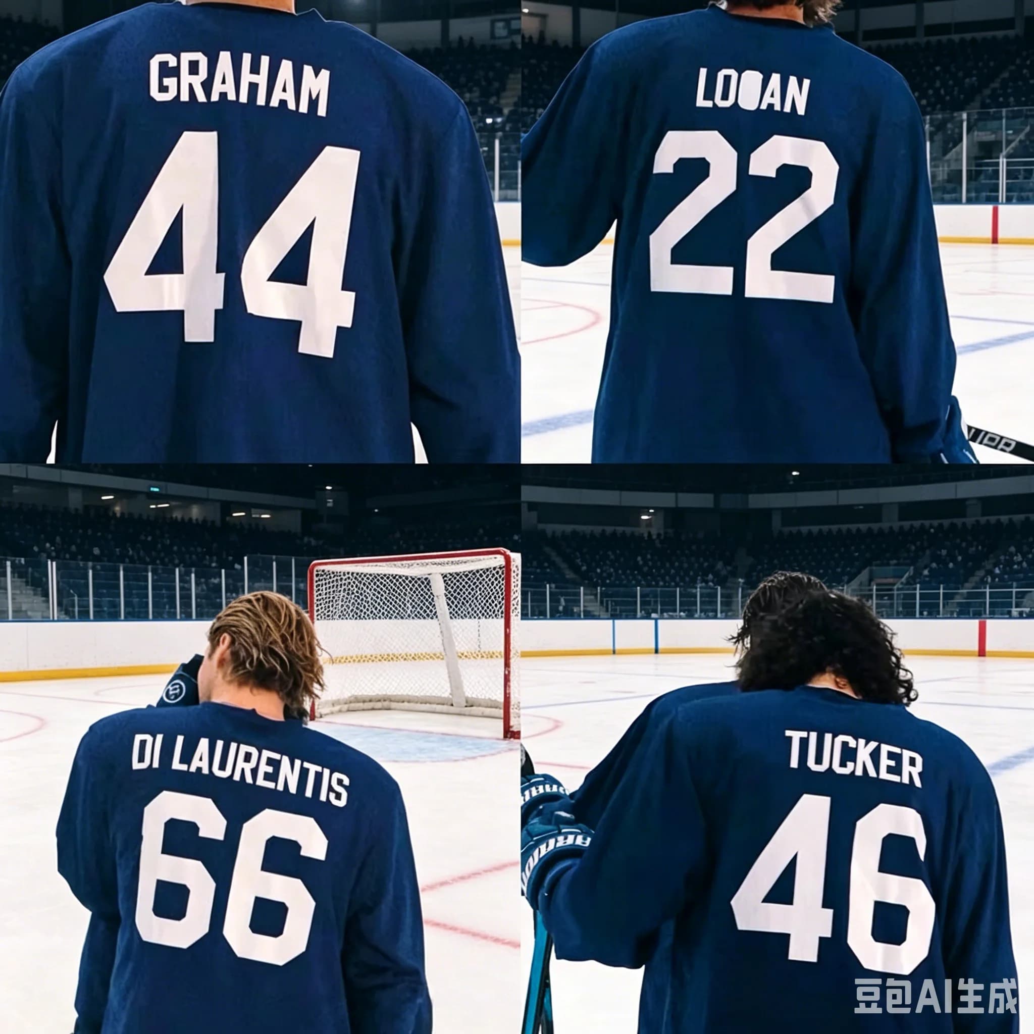 Maglia da hockey della serie Off Campus, Briar University Hawks, tutti i personaggi # 22 # 44 # 46 # 66 Abbigliamento Sportivo Casual