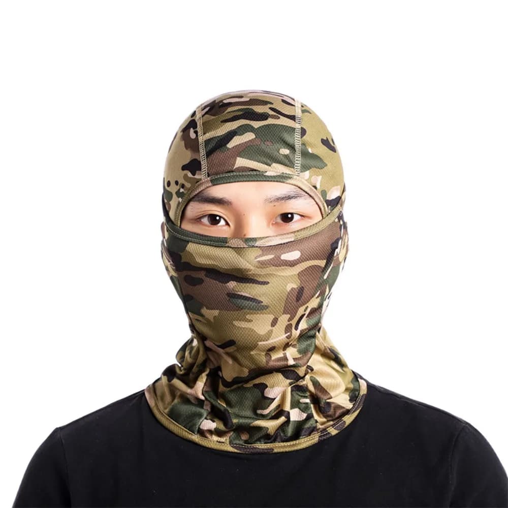 Camouflage Balaclava Cap Outdoor Sunscreen Breathable Full Face Mask Bicycle Motorcycle Helmet Inner Cap Men Women Cycling Mask