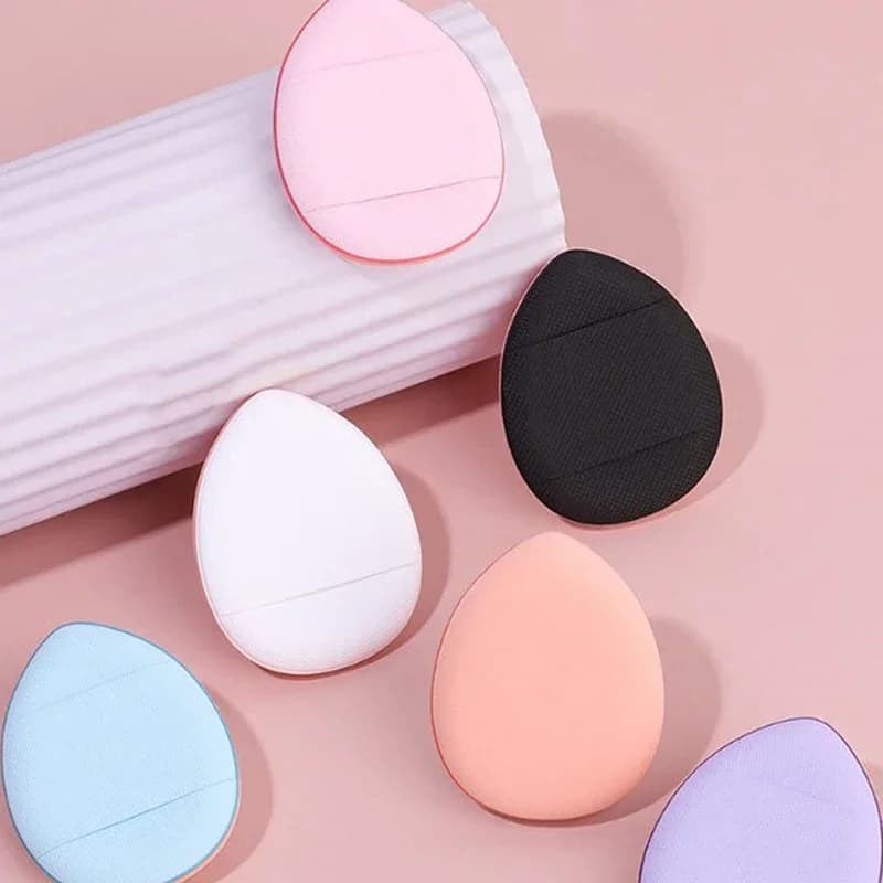 6PCS Mini Finger Puff Air Cushion Powder Sponge Cream Foundation With Storage Box BB Face Concealer 6Cosmetic Applicator Makeup