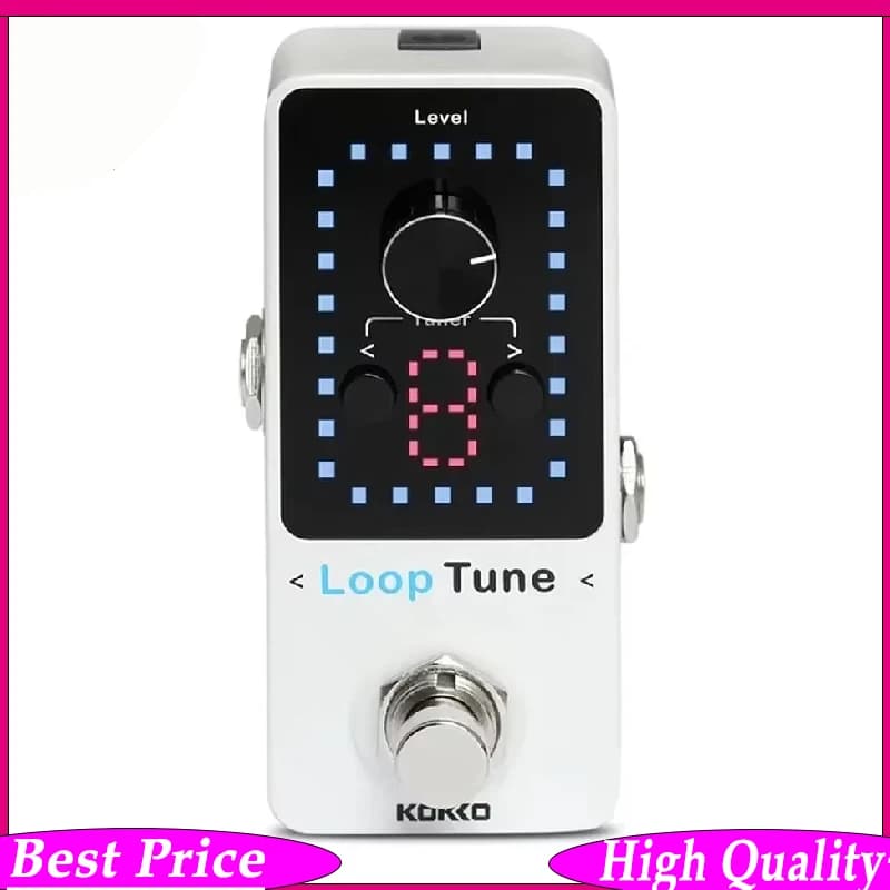 FLP-2T LOOP TUNE Electric Guitar Effect Pedal Mini Guitar Pedal 48/24 Bit Sampling Rate Guitar Effector Guitar Capo Picks