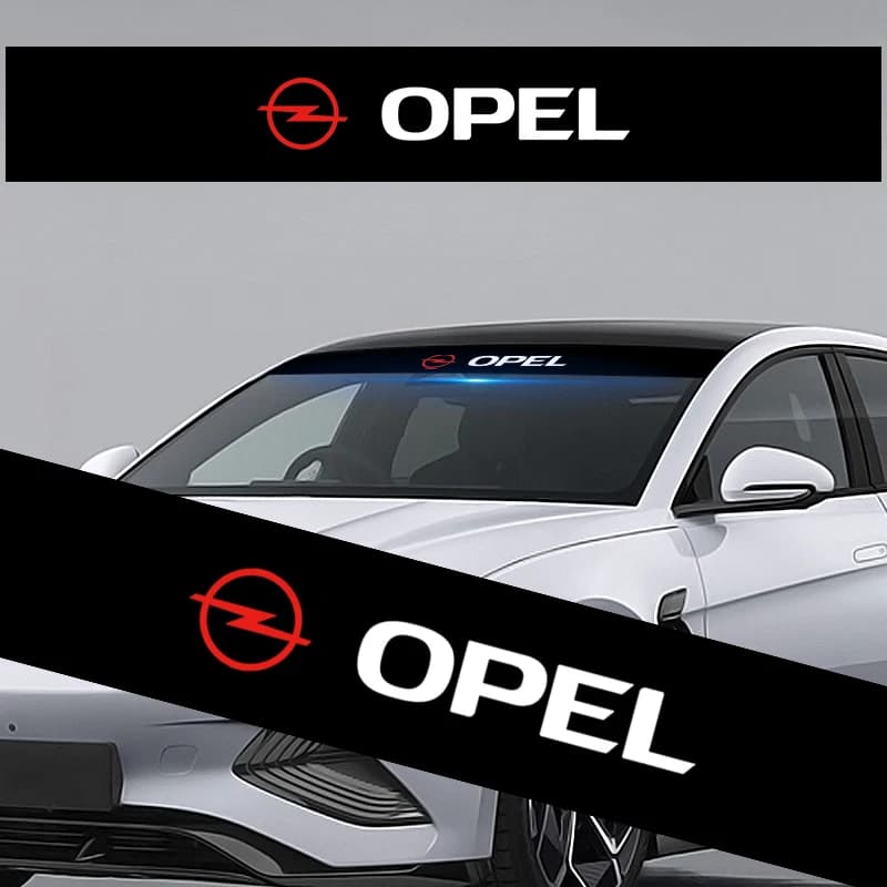 Auto parabrezza anteriore parasole adesivi decorativi Per Opel Corsa Astra Insignia Vectra Zafira Meriva Mokka Grandland Vivaro