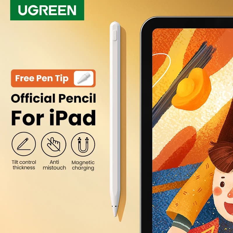 UGREEN Per Apple Matita Per iPad Air 4 5 Pro 11 12.9 Mini 6 Palm Rejection Tablet Stilo Touch Pen APP Tipo C Ricarica