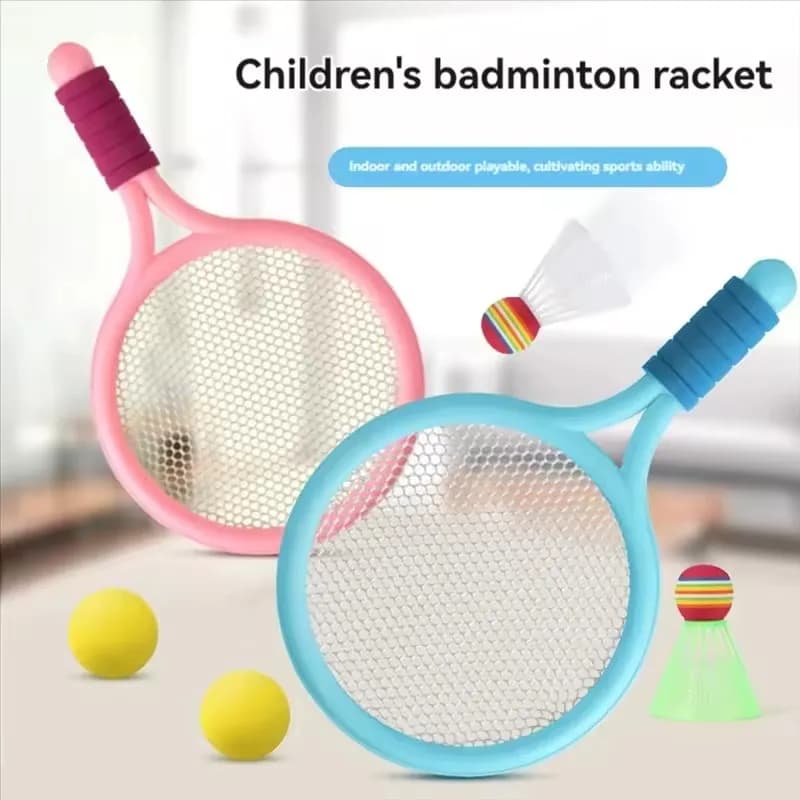 2-piece badminton racket set, tennis racket for two people, elementary school students aged 3 to 12 years, sports toys