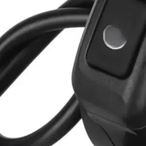 For Kukirin S1 Max Electric Scooter Thumb Throttle Switch With Power Button Black ABS Accelerator Control Lever Replacement Part