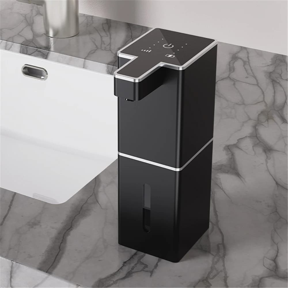 Dispenser di sapone intelligente a 4 livelli con sensore automatico, generatore di schiuma a parete, dispenser di liquido senza contatto, lavamani automatico.