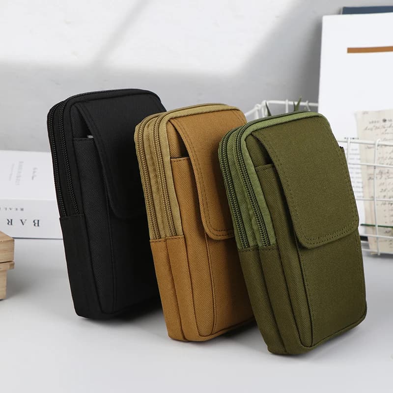 Marsupio tattico da uomo impermeabile, marsupio da caccia all'aperto, pacchetto da viaggio per telefono sportivo militare Oxford