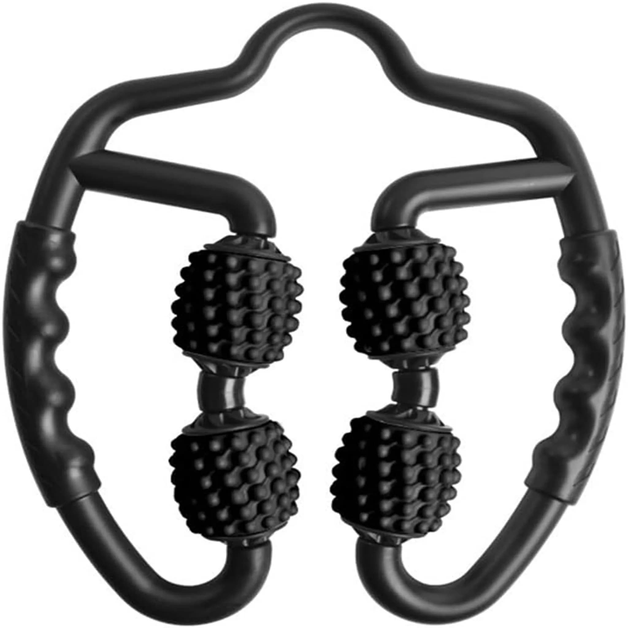 Rullo in Schiuma a 4 Ruote per Massaggio Muscolare di Gambe, Mani e Braccia, Rilassamento dei Punti Trigger, Attrezzatura per Sport Indoor, Yoga e Bodybuilding