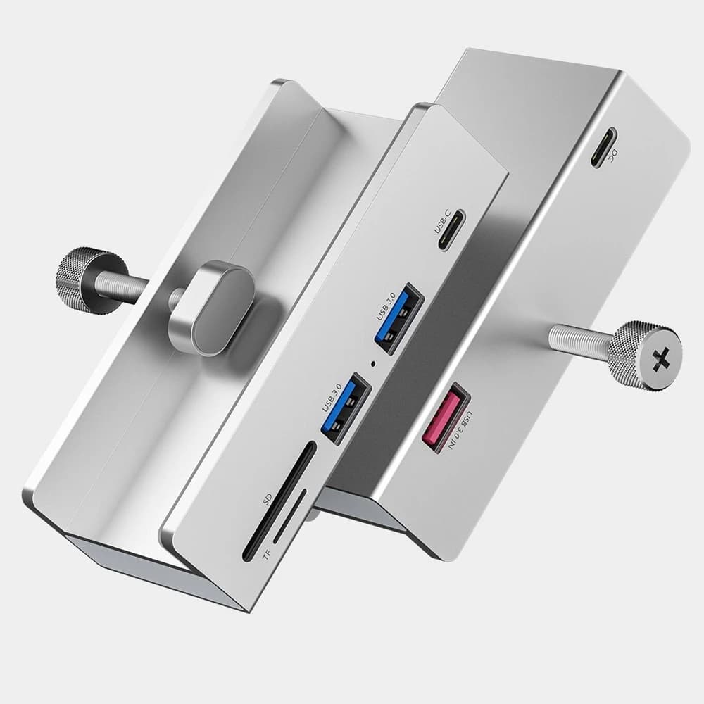 Docking station USB 3.0 in lega di alluminio di tipo C clip fissa spessore regolabile HUB in alluminio convertitore clip hub fisso