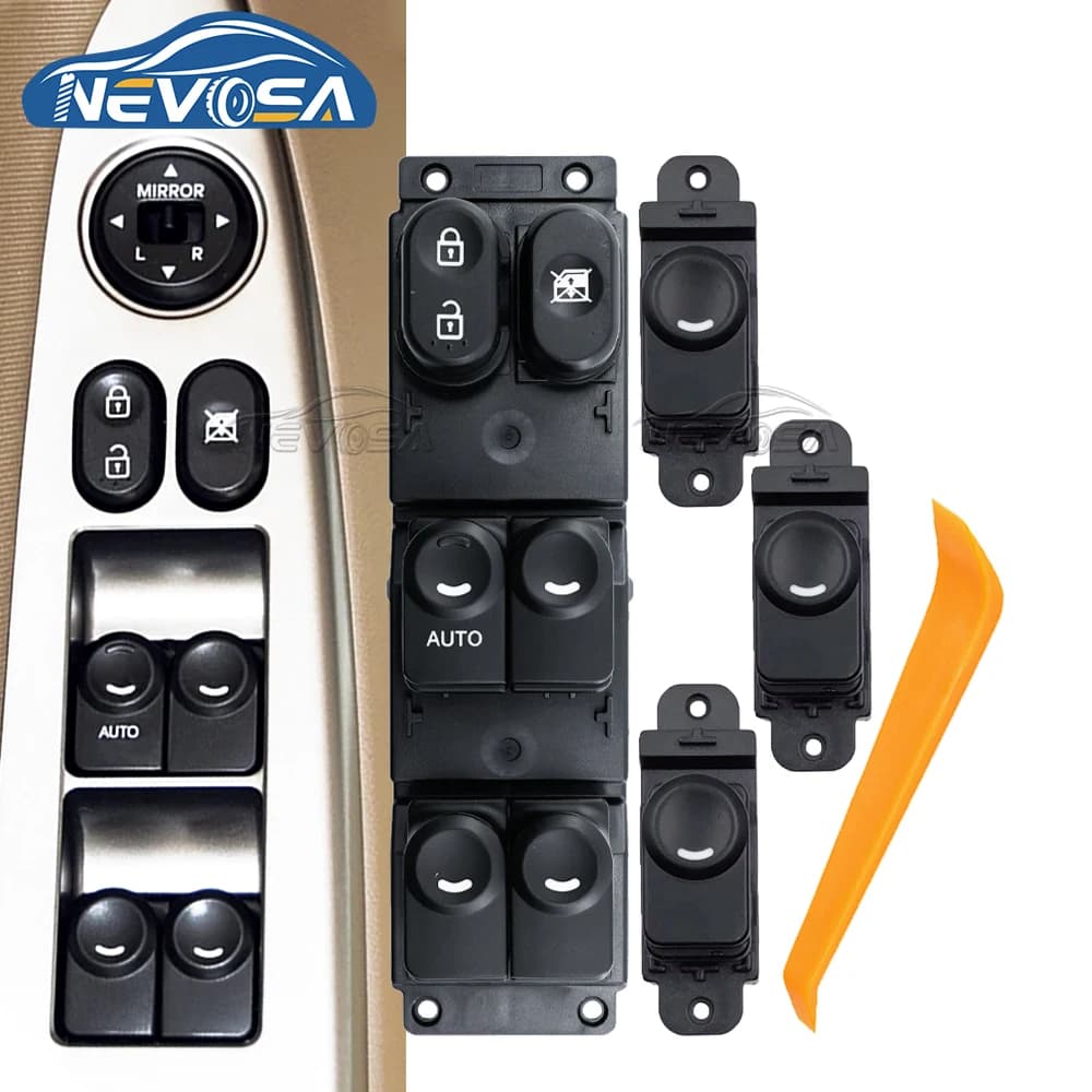 NEVOSA 93570-1R211 93580-1R200 Finestra Anteriore Sinistra Interruttore di Controllo Pulsante Passeggero Per Hyundai Accent 2015 2016 2017 93570-1R210