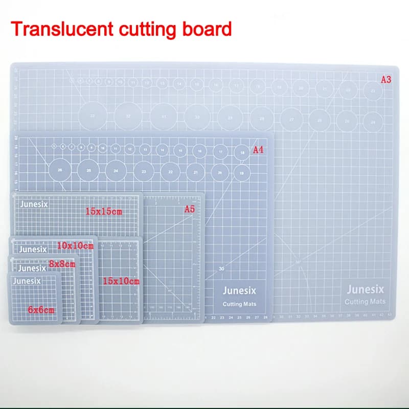 Cutting Mats A3/A4/A5 Translucent PVC Grid Lines Self-generating Tagliere Textile Tool Leather Paper Mestiere Tools DIY Tile Pad