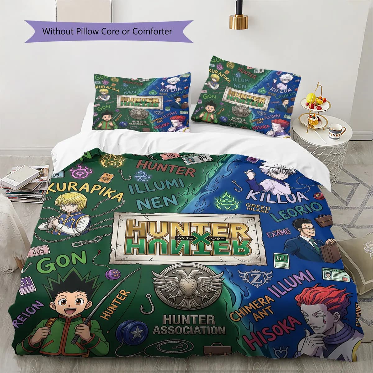Hunter x Hunter Soft Duvet Cover Kid's Bedding Set,Extra Large Size Birthday Gifts Various Sizes Available -HE194