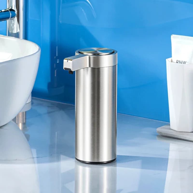 Distributori automatici di sapone liquido 304 sensore di induzione senza contatto in acciaio inossidabile bottiglia di lozione da cucina accessori per il bagno pompa per sapone