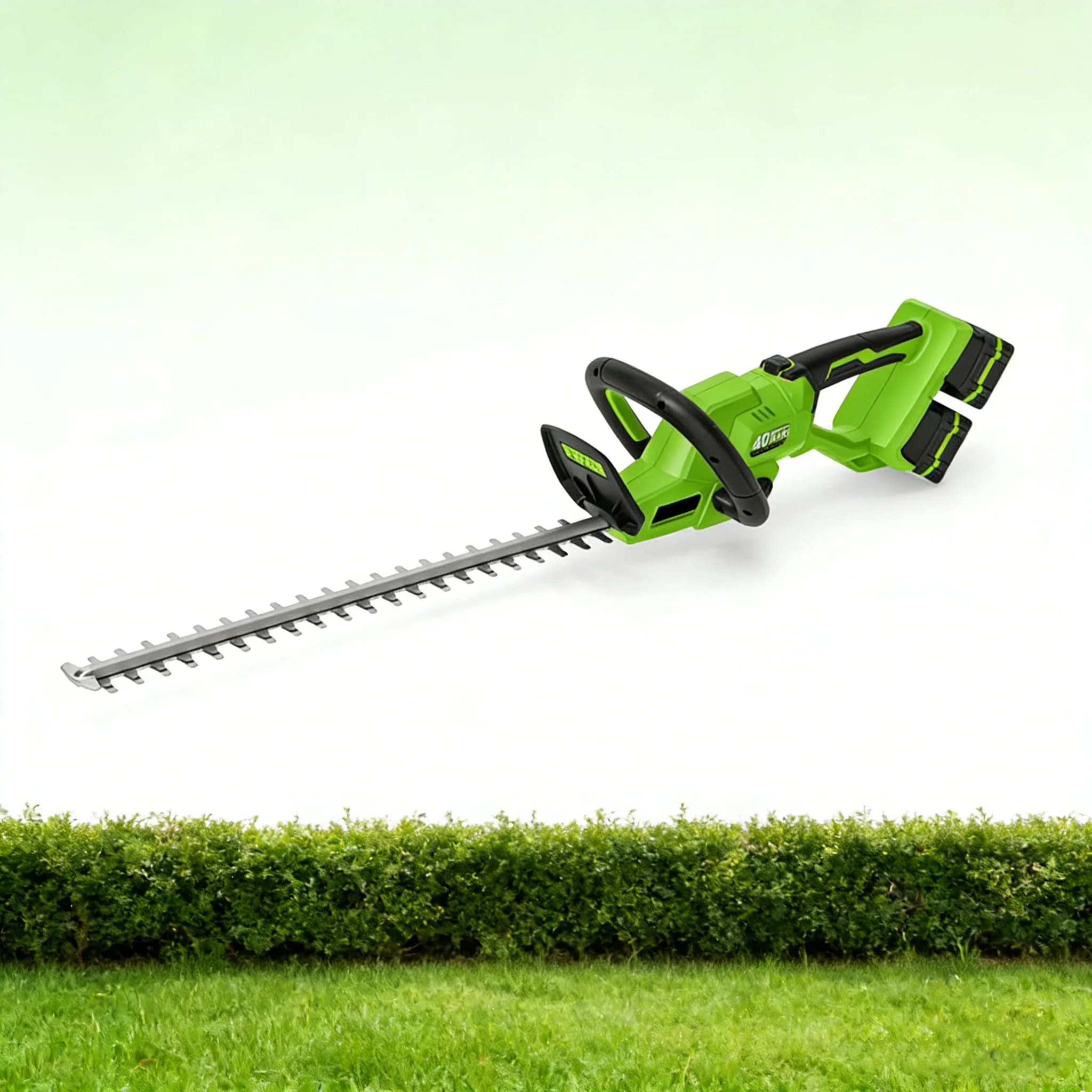 Vertak-A 2*20V Double Battery Cordless Hedge Trimmer Handheld Battery Powered Garden Pruning Tool Hedge Shears