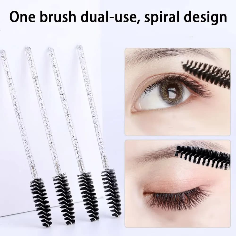300/500/1000pcs Mascara Usa E Getta Bacchette Pennello Per Ciglia Spoolies per Sopracciglio Estensione Delle Ciglia Strumenti di Bellezza All'ingrosso Colorati