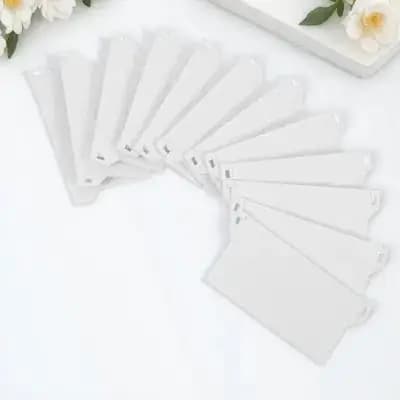 12 Pezzi Piastre Inferiori in Plastica per Tende Verticali 89mm, Accessori per Tende, Ricambi per Tende da Soggiorno e Camera da Letto