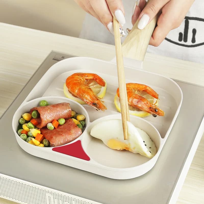 2 In 1 Non-stick Egg Frying Pan Mini Flat Skillet Multi-purpose Breakfast Cookware For Steak Egg Pancake Home Kitchen