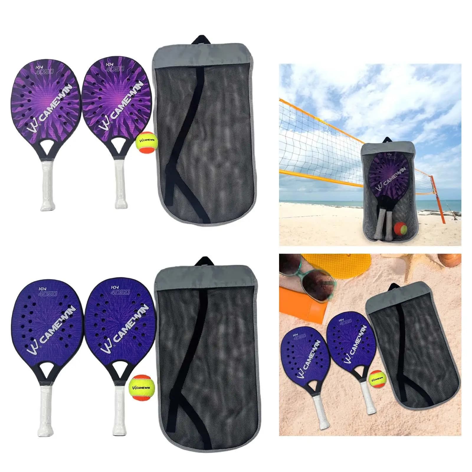 2x Racchette da beach tennis Racchetta da beach tennis per bambini Spiaggia professionale