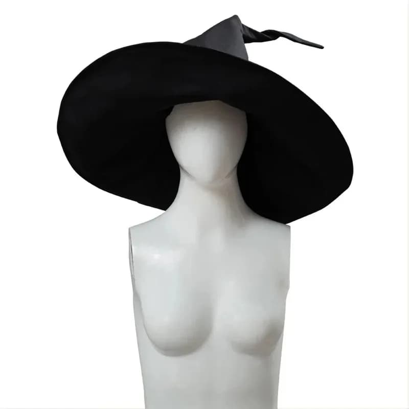 NewProfessor Minerva McGonagall Cosplay Cap Wizard's Spire Cappello rotondo nero Accessori per costumi Prop2025