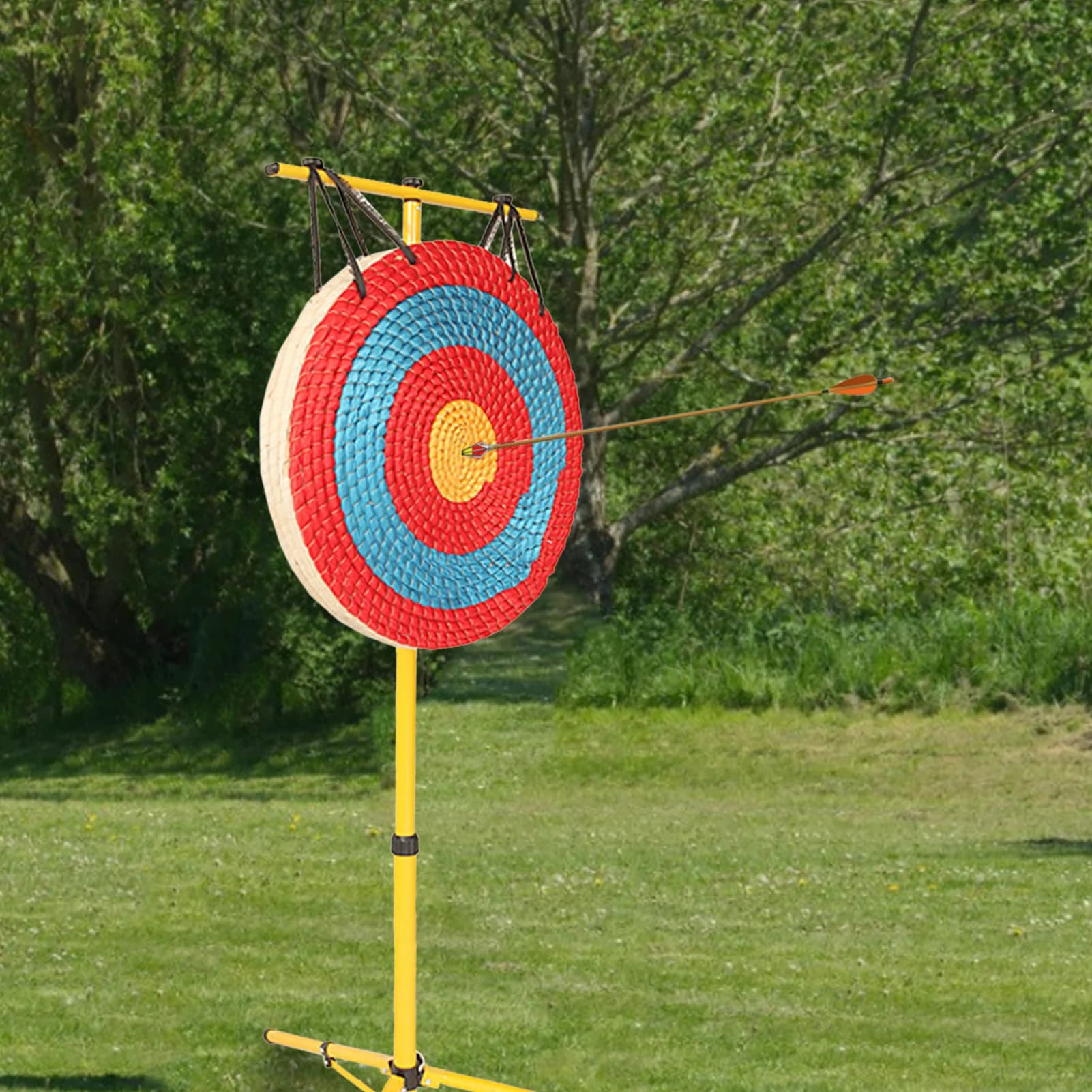 Tiro di paglia bersaglio erba paglia bersaglio arco frecce tiro pratica bersaglio per tiro sportivo all'aperto