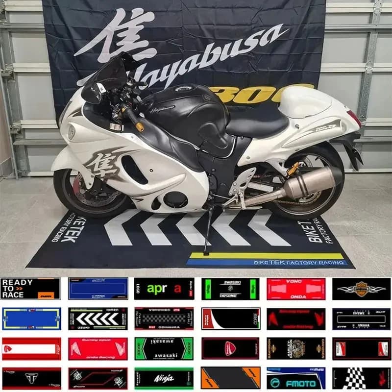 Tappetino Speciale Antiscivolo per Moto da Corsa, Tappeto per Auto, Tappetino Espositivo per Parcheggio, Coperta da Comodino