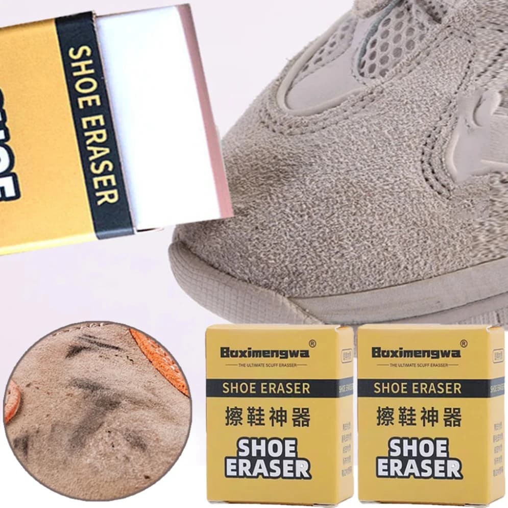 Gomma per scarpe Spazzola per scarpe Blocco di gomma bianca Super pulito Pelle scamosciata di pecora Detergente opaco Scrubbe per pelle Scarpe da ginnastica Strumento per la pulizia della cura delle scarpe