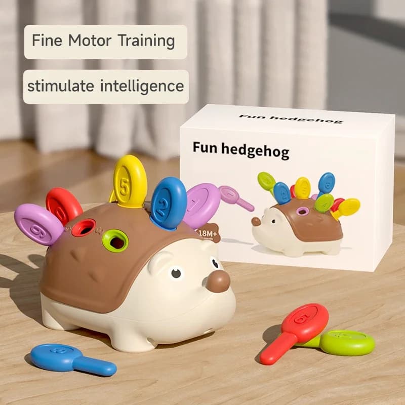 Montessori Fine Motor Hedgehog Toys Early Education Coltiva i bambini Concentrazione Giocattoli Viaggio portatile Gioco di puzzle Giocattoli Regalo