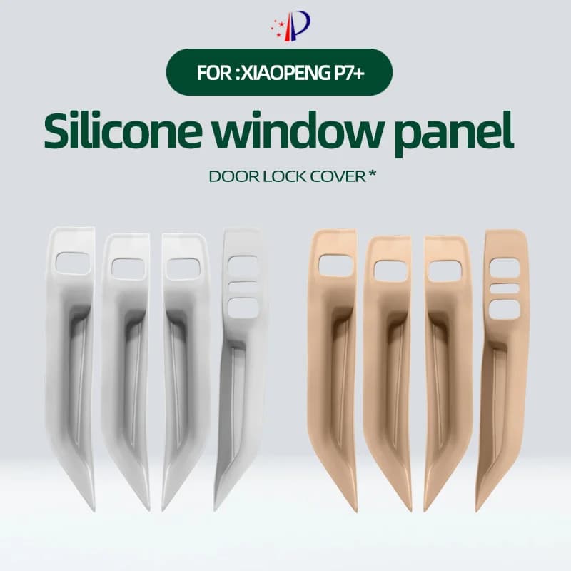 Adatto per Xiaopeng P7+ Pannello Finestrino Porta, Protezione Antigraffio in Silicone, Copertura Protettiva per Vano Porta Auto in Silicone Colorato