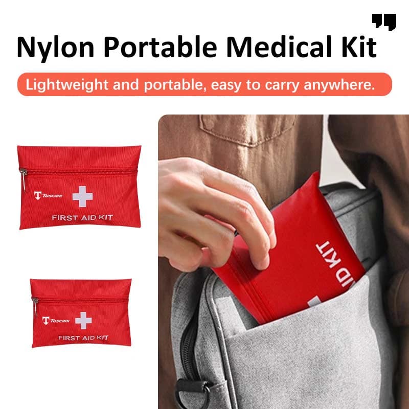 Car Nylon Portable First Aid Kit Bag Medical Storage Pouch For Hyundai Tuscani Tiburon I30 I20 IX35 I40 Tucson Sonata Velost