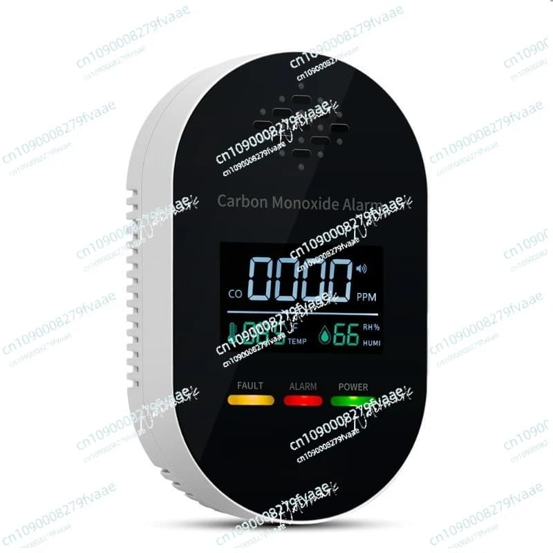 Allarme monossido di carbonio con rilevatore di temperatura e umidità per camper CO tre in uno plug-in lungo per interni