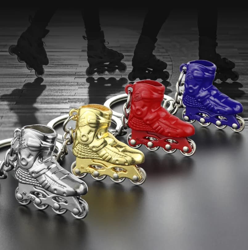 New Fashion Skate portachiavi uomo donna Roller Skate portachiavi pattinaggio auto portachiavi gioielli regalo per feste K3094