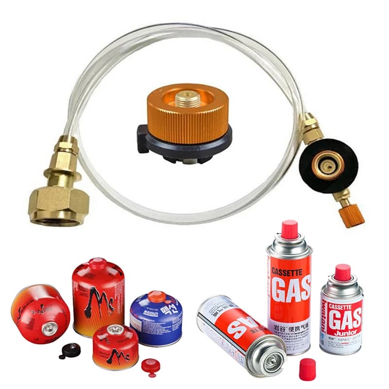Charging adapter for propane for outdoor camping gas cooker Adapter for gas charging tank for flat cylinder burner GPL
