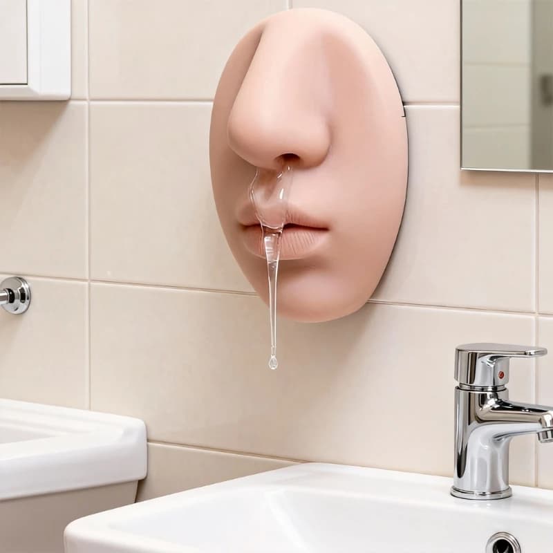 Perfect Funny Gift Nose Shaped Soap Dispenser Wall Mounted Home Decors 400D