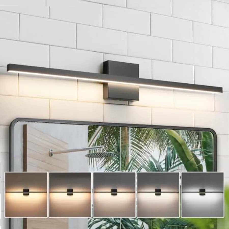 Lampada da Bagno - Applique Moderna da 31,5 Pollici per Specchio, 22W LED Dimmerabile, Illuminazione a Parete per B