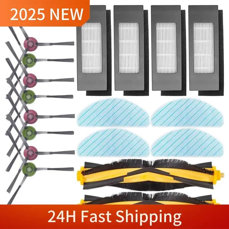 A63Z Upgrade Accessories For Ecovacs Deebot N8/ N8+/ N8 Pro/N8 Pro+/OZMO T8/ T8+/T8 AIVI/T8 AIVI+/T8 Pure/T9/T9+ Robot Vacuum Cl
