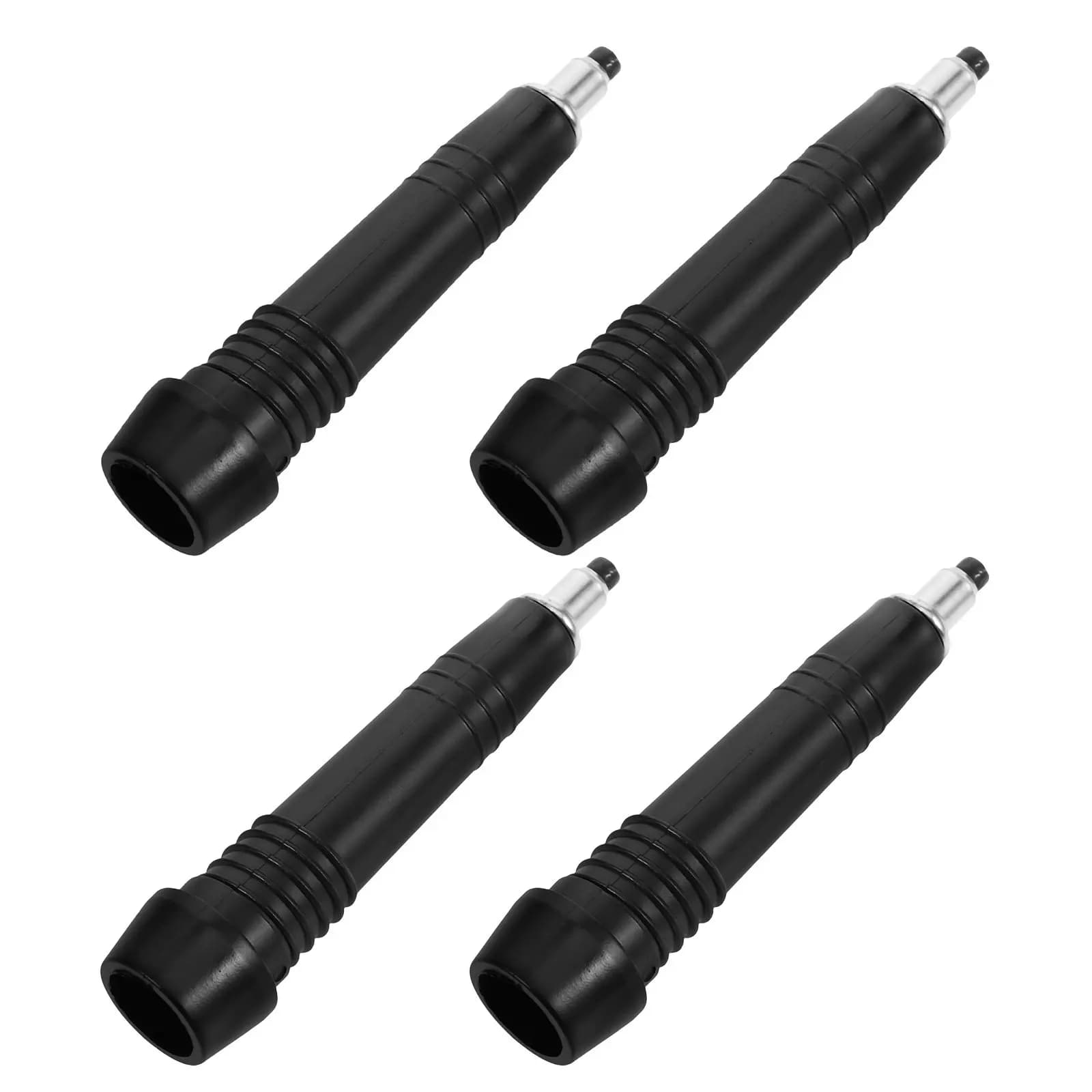 4Pcs Pointed Hiking Pole Tips Carbon Steel Universal Trekking Pole Replacement Ferrules Anti-Slip Grip for Trail Trekking