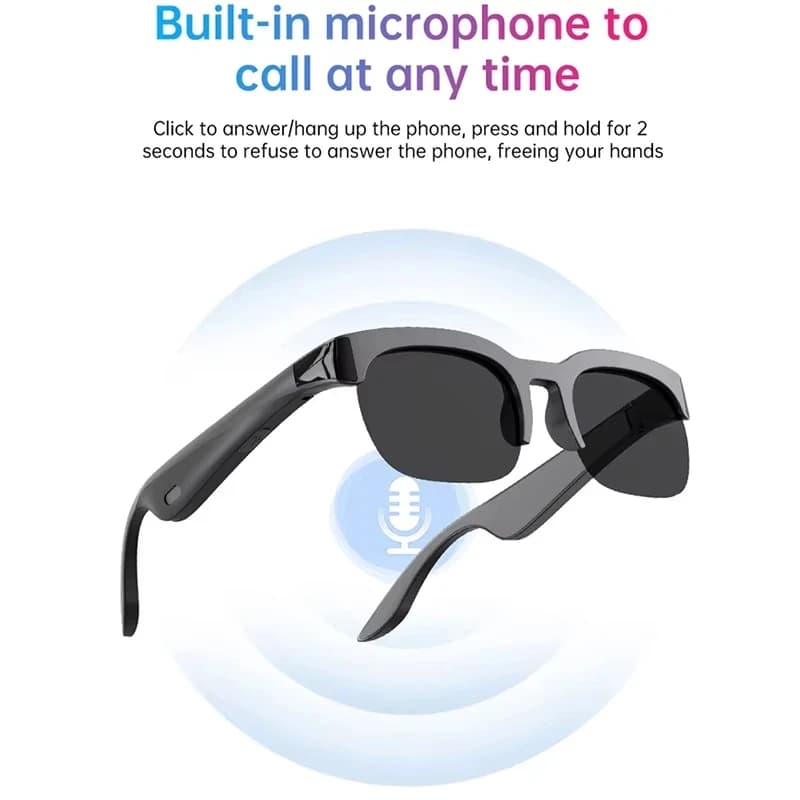 Nuovi Occhiali Intelligenti con Traduzione AI, Conversazione Bluetooth, Registrazione, Ascolto Musica, Occhiali da Sole Smart per Uomo e Donna