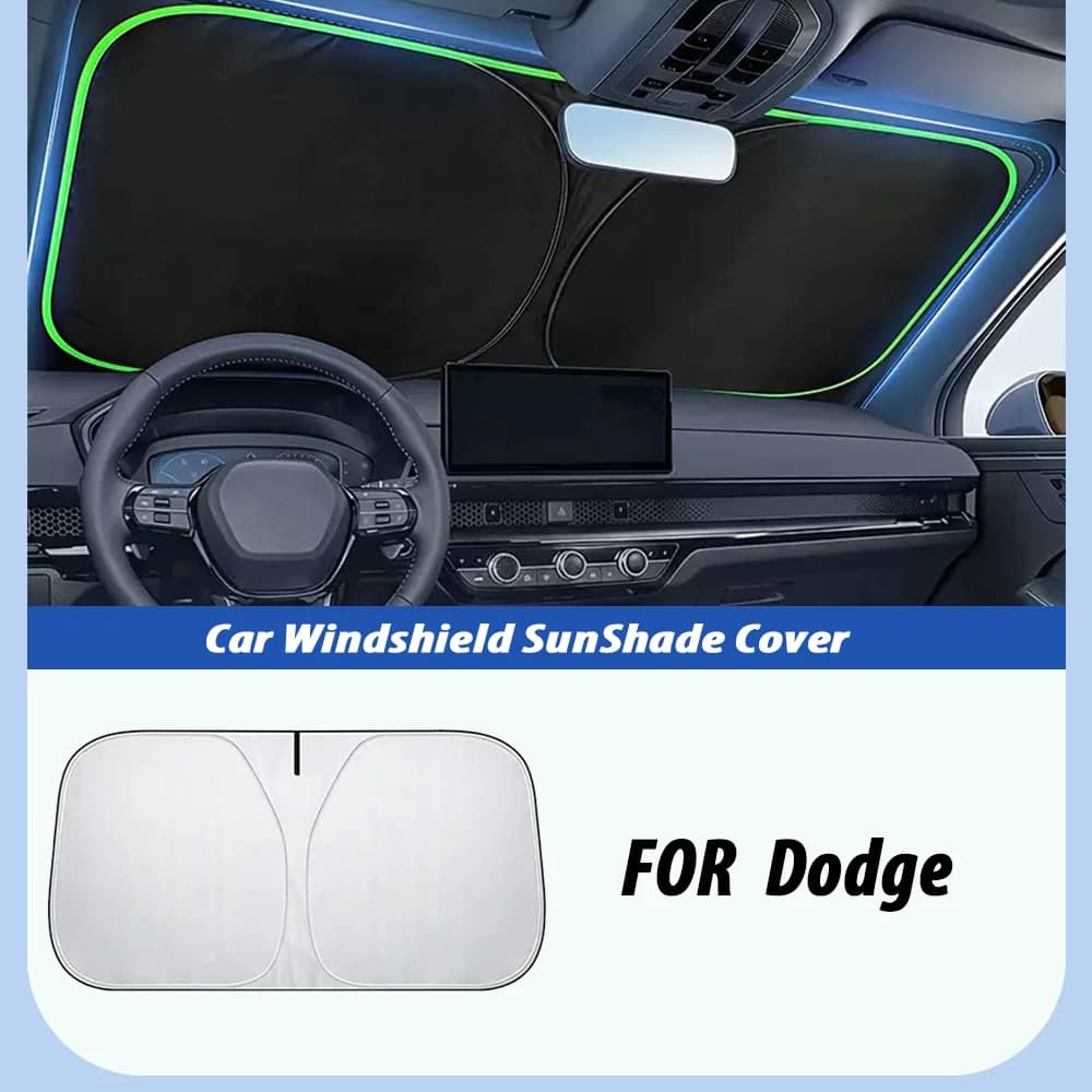 For Dodge Ram 1500 2019 Journey Nitro Caravan Caliber Challenger Srt Avenger Flodable Car Windshield Sunshade Auto Accessories